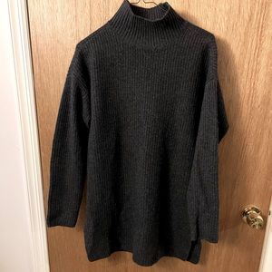 Saks Fifth Avenue 100% Cashmere Ribbed Tunic Sweater